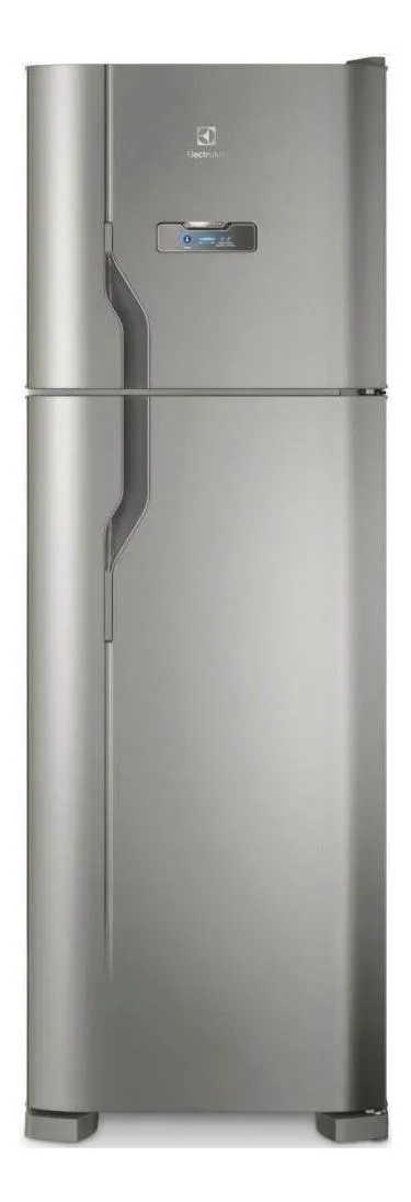 Geladeira Electrolux Frost Free 371l Turbo Congelamento Duplex Cor Inox Dfx41 127v
