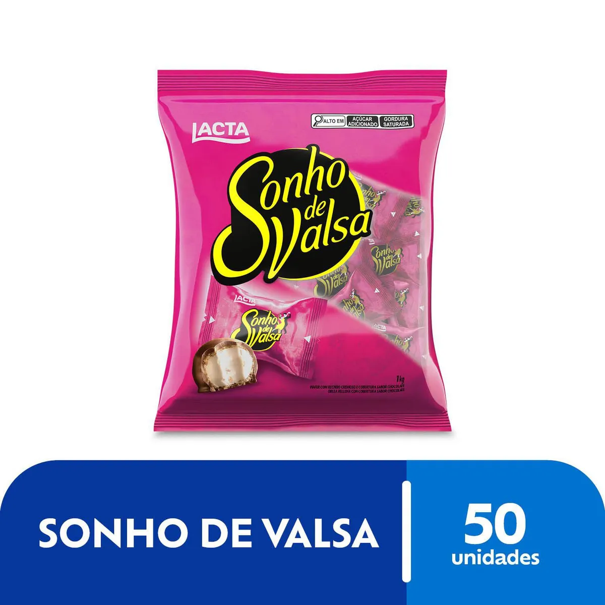 Bombom Lacta Sonho De Valsa Pacote 1kg C/50un