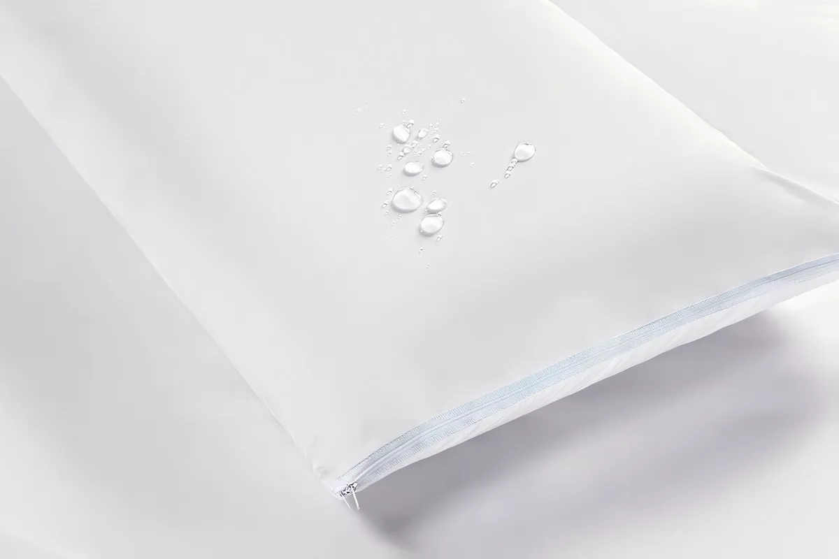 4 Capas Protetora Para Travesseiro Impermeável 180 Fios Cor Branco Liso Temima