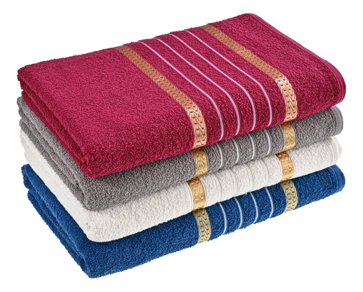 Toalhas De Banho Laune Haus Banhão 4 Unid 70x135cm