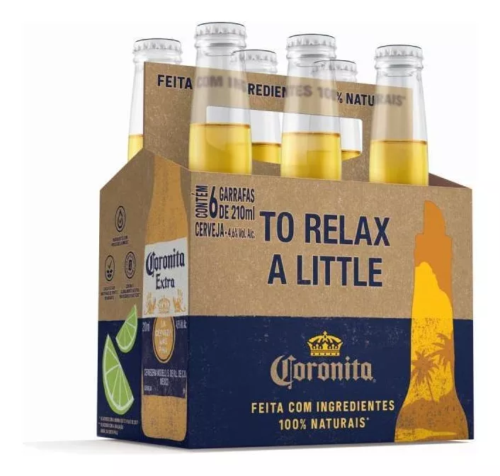 Cerveja Coronita Extra American Lager 210ml 6 u