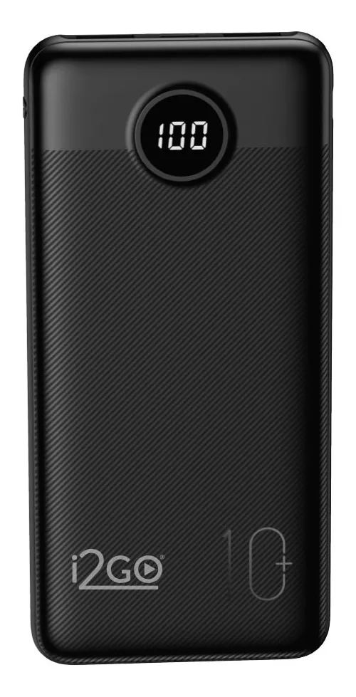Carregador Portátil Power Bank Turbo i2GO 10000mah 20w Com Display Digital