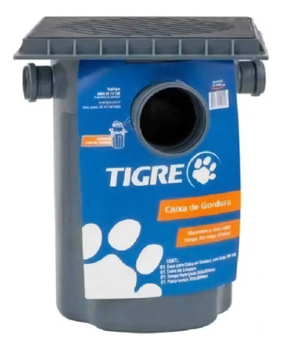 Caixa Gordura Tigre  Com Tampa