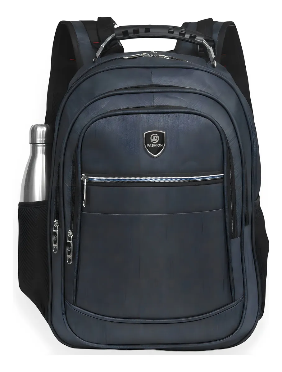 Mochila Reforçada Impermeável Grande Anti-furto Camping Cor Preto